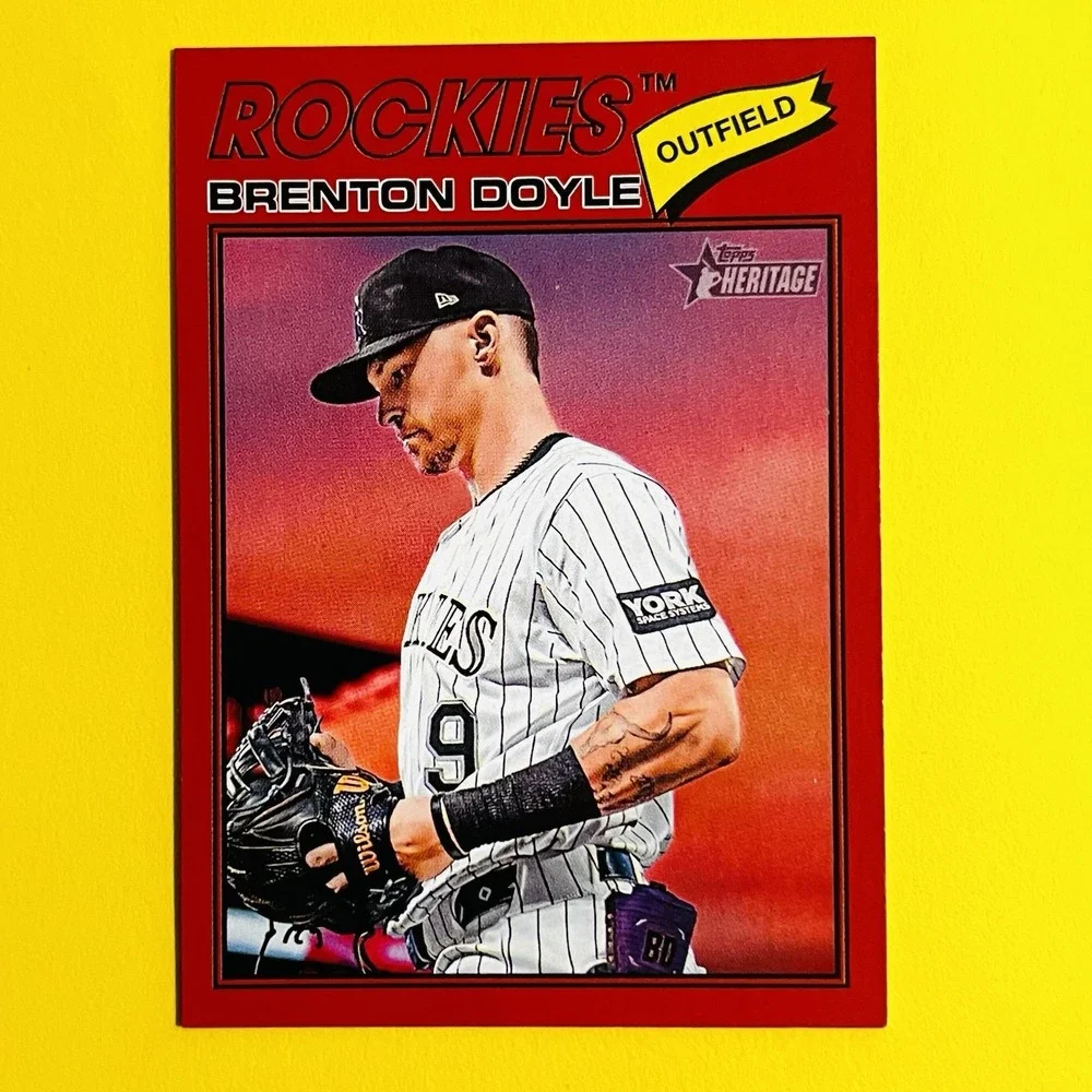 2026 Topps Heritage Brenton Doyle #355 Red‎ Border Rockies